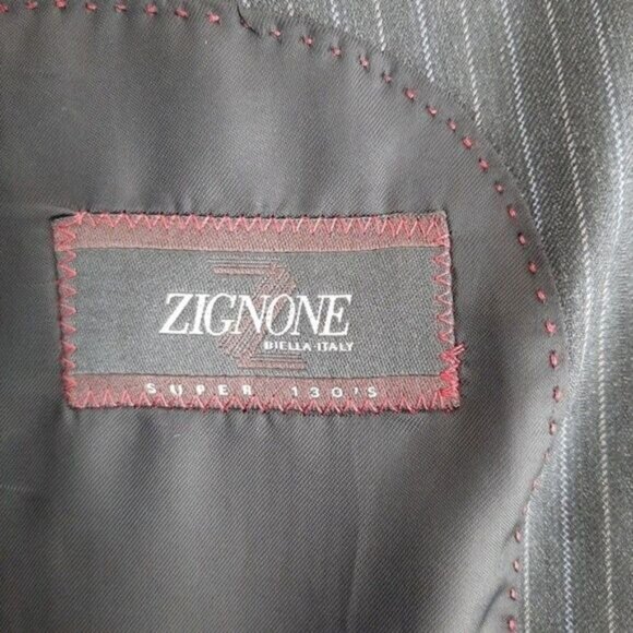 PRONTO UOMO Italy 100% Wool Blazer Jacket Super 130'S Men's Sz 40 R - Picture 13 of 15